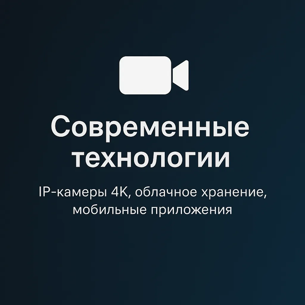 IP-камеры 4K, облачное хранение, мобильные приложения