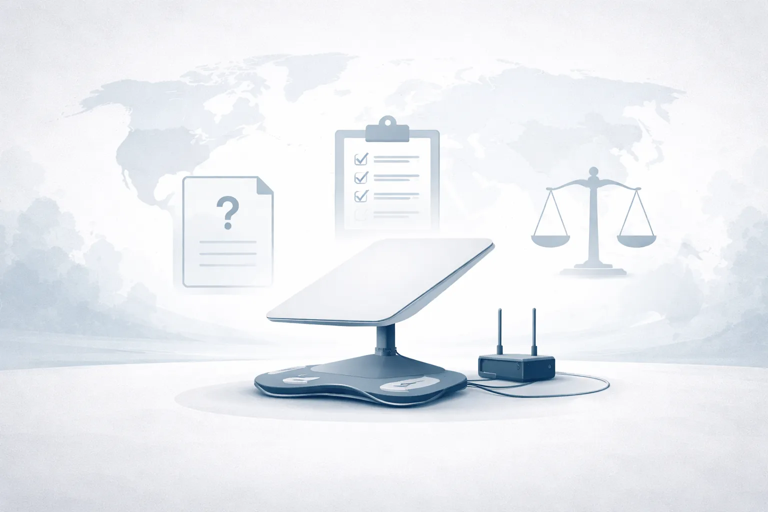 Спутниковый терминал Starlink как пример легальной и нелегальной покупки спутникового интернета